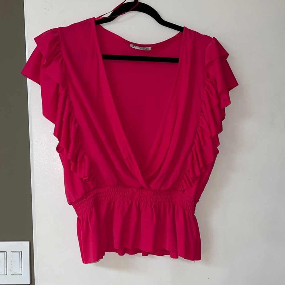 Zara pink top